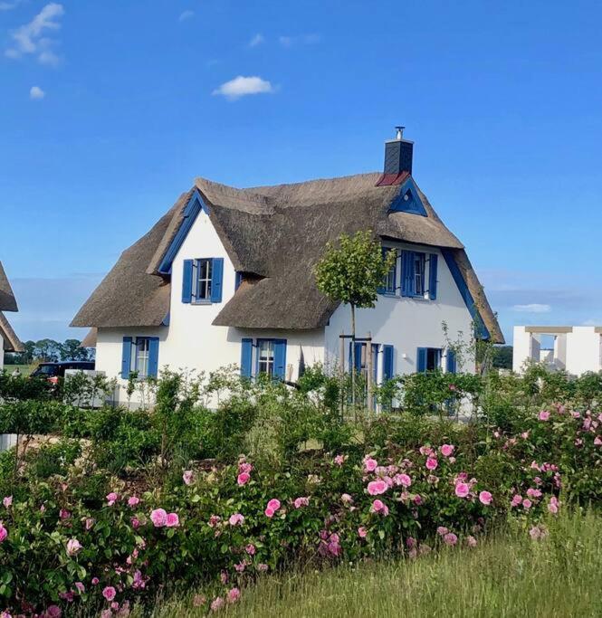 Reetdachhaus Seasons Mit Kamin & Sauna Gross Schwansee Exterior foto